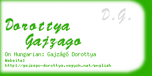 dorottya gajzago business card